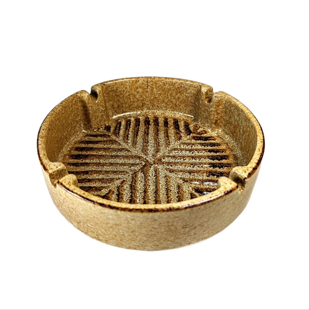 Pottery Craft Retro Vintage 70s Ashtray Bowl